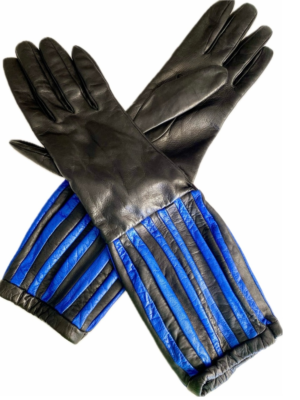 Vintage 1980s Van Raalte Paolo Emme Italian Leather Gauntlet Gloves S NWT